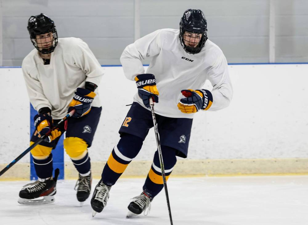 JOHN WOODS / FREE PRESS
JH Bruns student Colton Clelland-Hall (12) tries out for the new team.