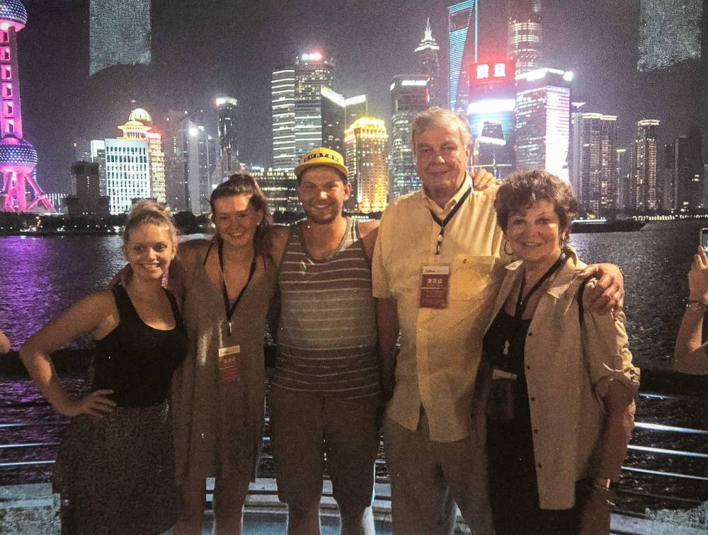 A photo of Don McLean with his family in Singapore on Tuesday, Oct. 7, 2025. For passages story. Free Press 2025
