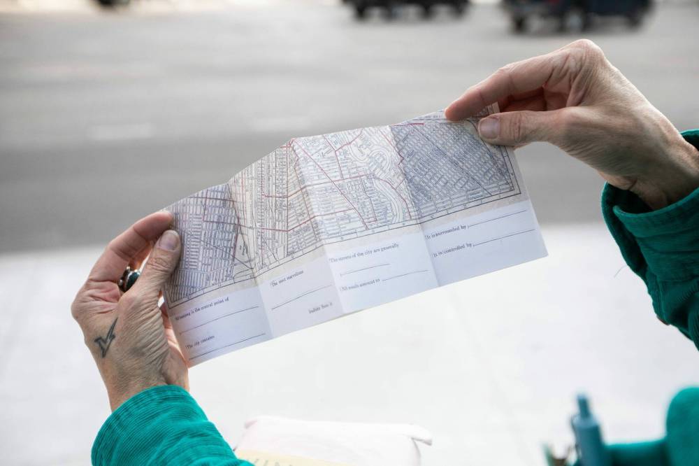 MIKAELA MACKENZIE PHOTOS / FREE PRESS
The personalized map books will become part of a public poetry installation in 2026.