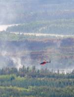 MIKE DEAL / FREE PRESS
                                Wildfire conditions around Flin Flon on June 12.