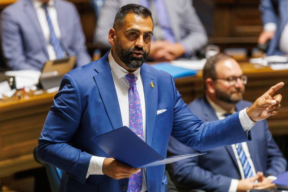 MIKE DEAL / FREE PRESS FILES
Manitoba Progressive Conservative Leader Obby Khan claims the province is trying to divert attention from real issues affecting Manitobans with a new, proposed law.