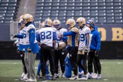 BROOK JONES / FREE PRESS FILES
                                The Winnipeg Blue Bombers are still in control of punching their ticket to the post-season, owning the series tiebreaker over the Edmonton Elks.
