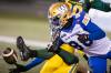 Amber Bracken / THE CANADIAN PRESS
                                The Winnipeg Blue Bombers will be facing a second-string Saskatchewan Roughriders lineup in Friday’s action. Receiver Ontaria Wilson (80) will look to have another circus-catch filled game like he did last Saturday against the Edmonton Elks.