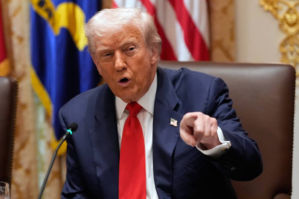 The Associated Press files
U.S. President Donald Trump