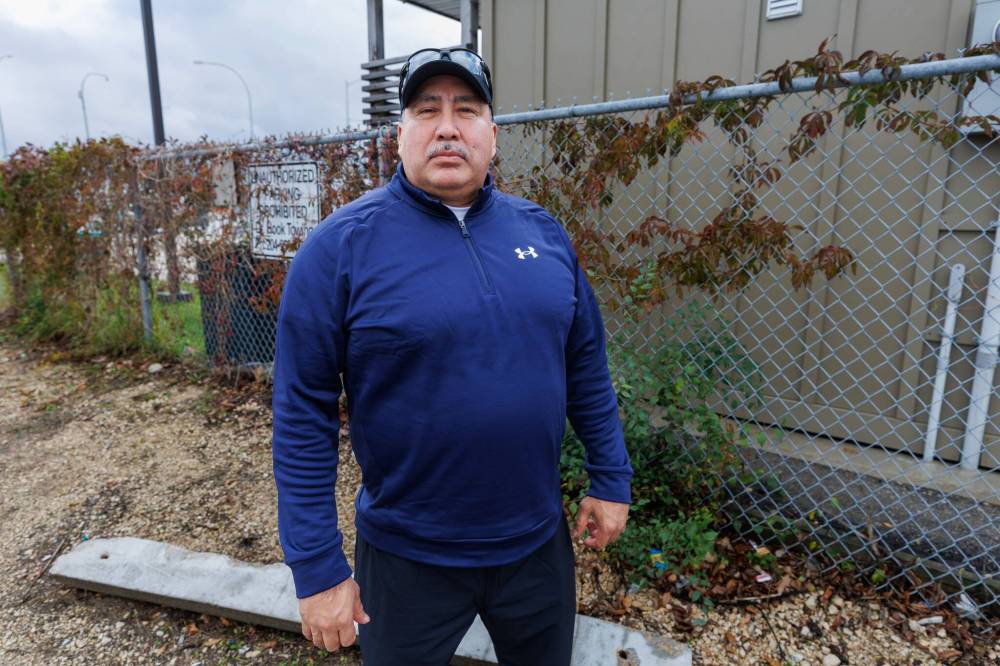 MIKE DEAL / FREE PRESS Terry Francois says he will still go ahead with his lawsuit despite the band council lifting their five year banishment of hime from Nisichawayasihk Cree Nation. Reporter: Kevin Rollason 251017 - Friday, October 17, 2025.