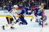 Nathan Denette / THE CANADIAN PRESS
                                Nashville Predators forward Ozzy Wiesblatt (left) notched a pair of assists during his emotional season debut against the Leafs on Tuesday.