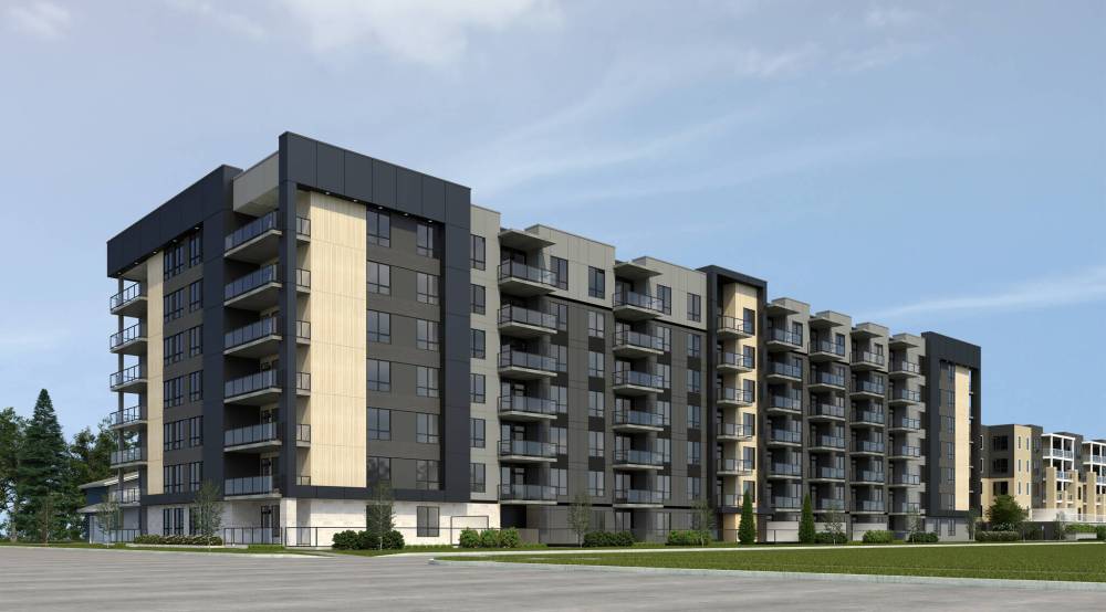 Landmark Planning & Design Inc.
A rendering for the seven-storey, 115 housing unit complex at the southwest corner of Rue Aubert and Rue St. Joseph in St. Boniface.