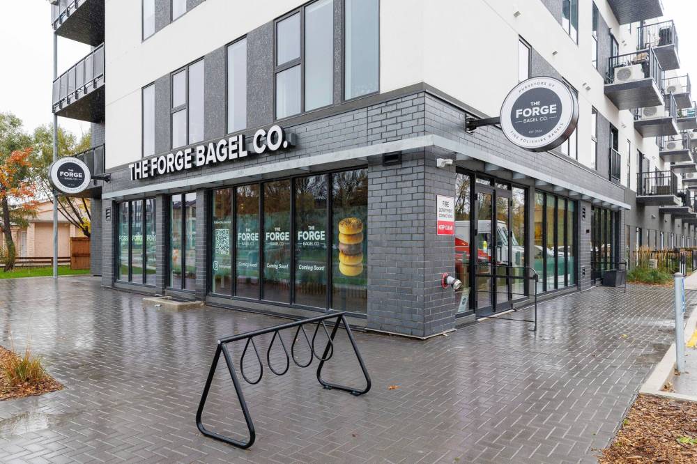 MIKE DEAL / FREE PRESS
The Forge Bagel Co. at 692 St. Anne’s Rd. will be opening November 15th.