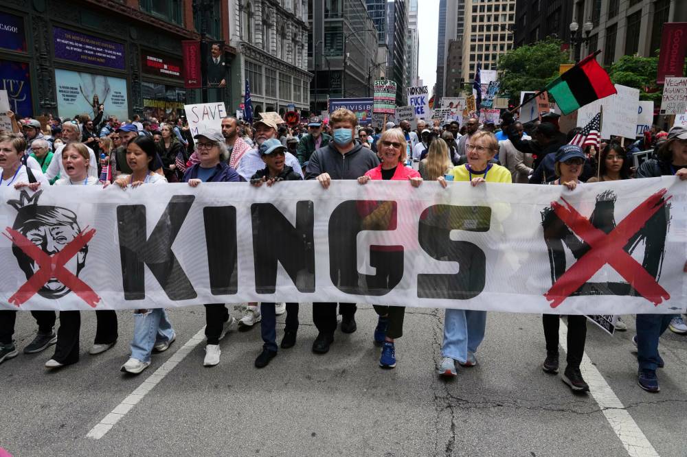 The Associated Press
The first American “No Kings” protest in June, 2025.