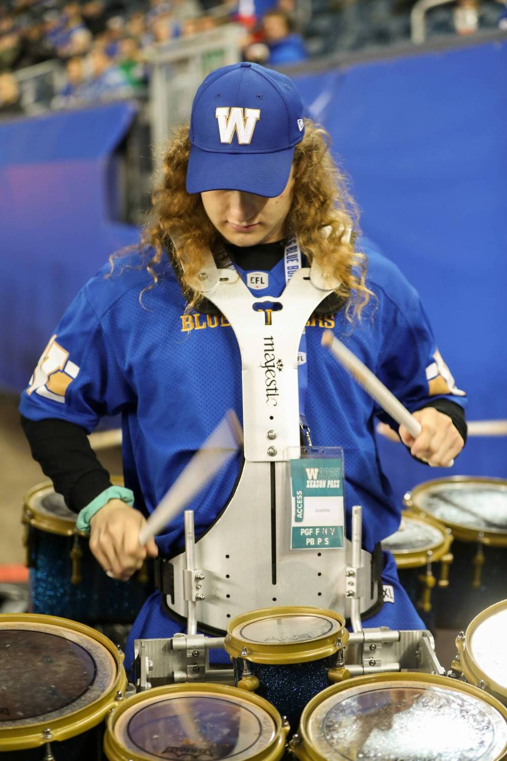 Drumline captain Wyatt King (Brook Jones / Free Press)