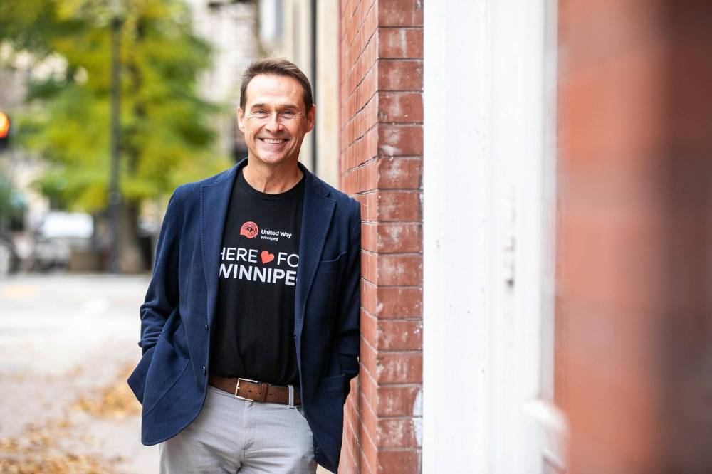 MIKAELA MACKENZIE / FREE PRESS
                                JP Perron, who has been volunteering in different roles with the United Way for the last 15 years.