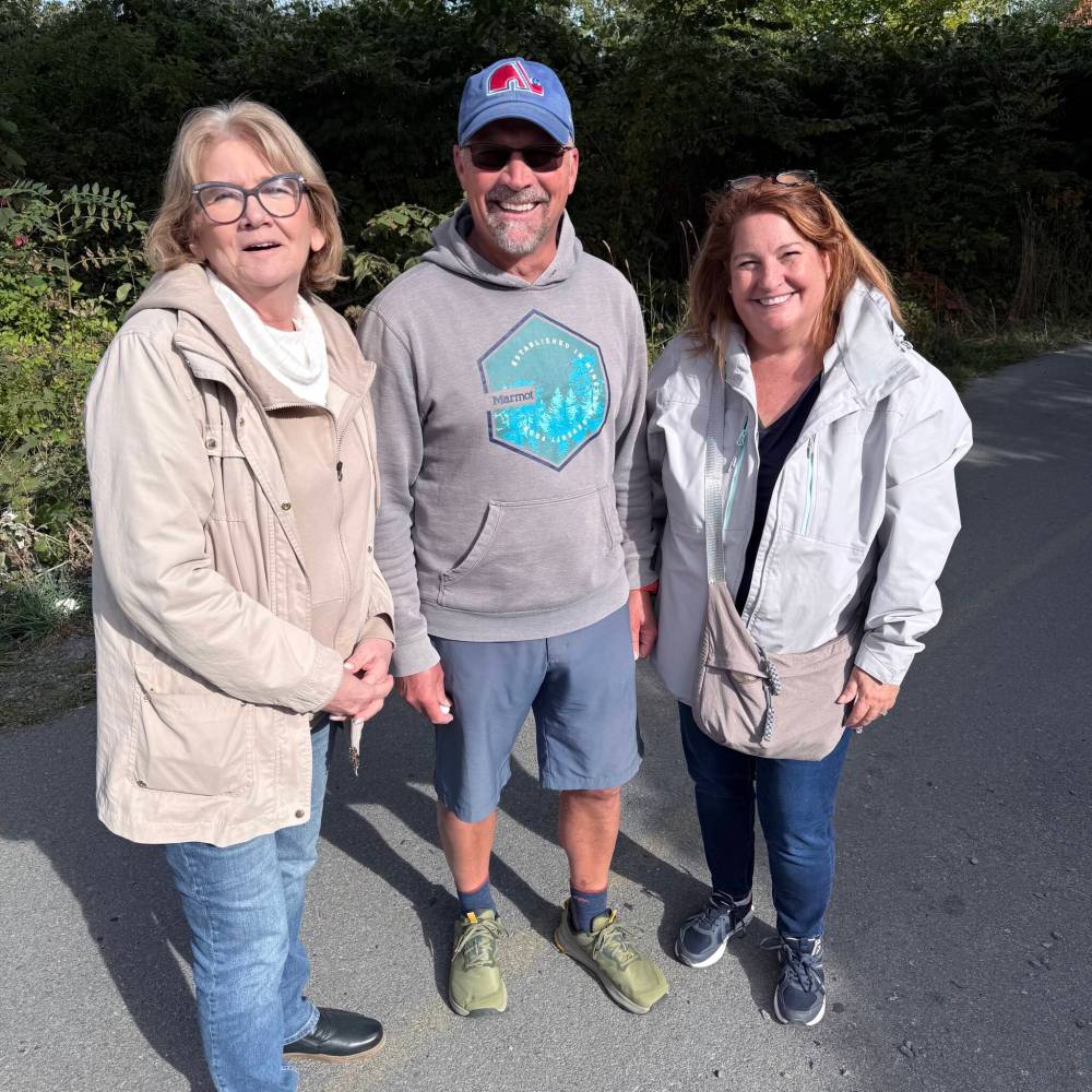 SUPPLIED
St. Boniface Street Links executive director Marion Willis (left) and Daniel McIntyre Coun. Cindy Gilroy were part of a delegation from Winnipeg who got a closeup look at Nova Scotia’s designated encampment sites from Halifax director of homelessness and housing Max Chauvin.