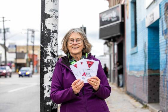 AudiArts Festival organizer Linda Olson’s love for radio storytelling was forged when she worked in remote northern communities. (Mikaela MacKenzie / Free Press files)