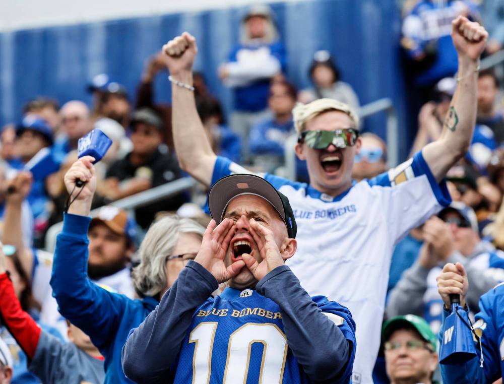 JOHN WOODS / THE CANADIAN PRESS FILES
The Bombers are the first CFL team to sell all its regular-season tickets since the Montreal Alouettes did it from 2000-2010 at Percival Molson Memorial Stadium — a building with nearly 10,000 fewer seats.