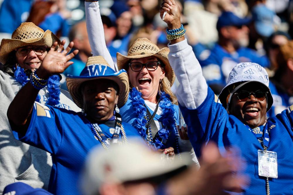 JOHN WOODS / THE CANADIAN PRESS FILES
Winnipeg Blue Bombers fans have filled Princess Auto Stadium for every Blue and Gold home game this season.