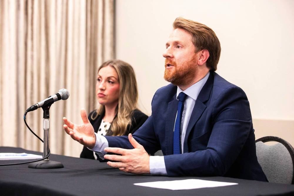 MIKAELA MACKENZIE / FREE PRESS FILES
Manitoba Crown Attorney Association spokesman Ben Wickstrom, right, says the Liberal government’s proposed changes to Canada’s Criminal Code are likely to result in more complicated court proceedings and trials.