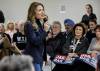 JOHN WOODS / FREE PRESS
                                Raquel Dancho, MP, speaks at a conservative party town hall meeting at Gateway Recreation Centre Sunday, October 26, 2025.