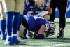 JOHN WOODS / THE CANADIAN PRESS Winnipeg Blue Bombers quarterback Chris Streveler (17) gets sacked and goes off with an injury during first half CFL action against the Montreal Alouettes in Winnipeg, Saturday, Oct. 25, 2025.
                                JOHN WOODS / THE CANADIAN PRESS Winnipeg Blue Bombers quarterback Chris Streveler (17) gets sacked and goes off with an injury during first half CFL action against the Montreal Alouettes in Winnipeg, Saturday, Oct. 25, 2025.