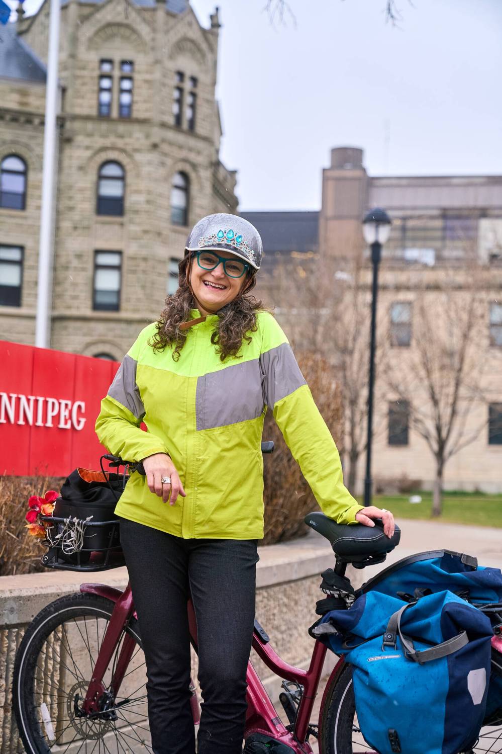 SUPPLIED
A book launch for That’ll Never Work
Here: Challenging the Myths Around
Biking in a Winter City, by Patty Wiens
(right), will be held Nov. 8 at McNally
Booksellers.