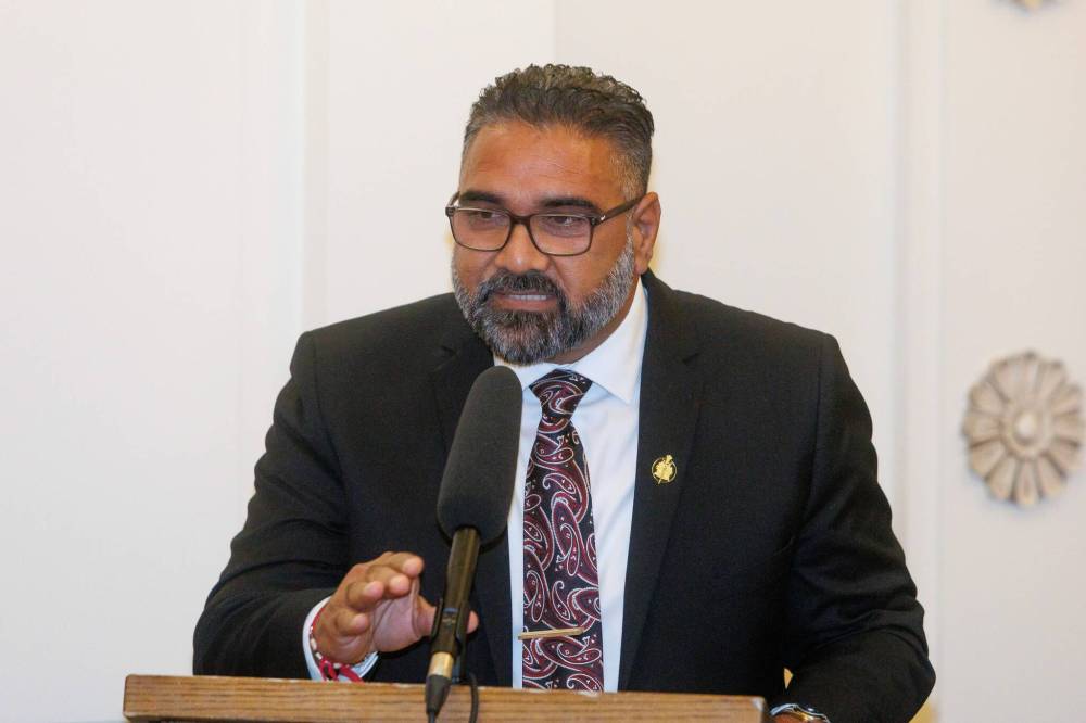 MIKE DEAL / FREE PRESS FILES
                                NDP Public Service Delivery Minister, Mintu Sandhu.