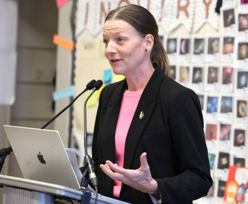 MIKAELA MACKENZIE / FREE PRESS FILES
                                “We need more teachers here in Manitoba — we especially need more French teachers,” Education Minister Tracy Schmidt said Wednesday.