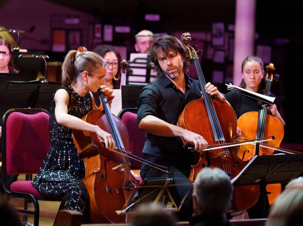 Mark Rash photo
                                Vivaldi’s Concerto for 2 Cellos and Strings in G minor provided a taste of the artistry of Matthias Bartolomey and Denise Djokic.