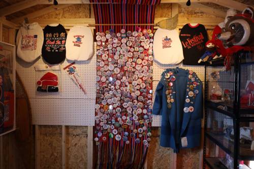SUPPLIED
                                The 2025 display of Festival du Voyageur memorabilia was the start of L’shed à Léo.