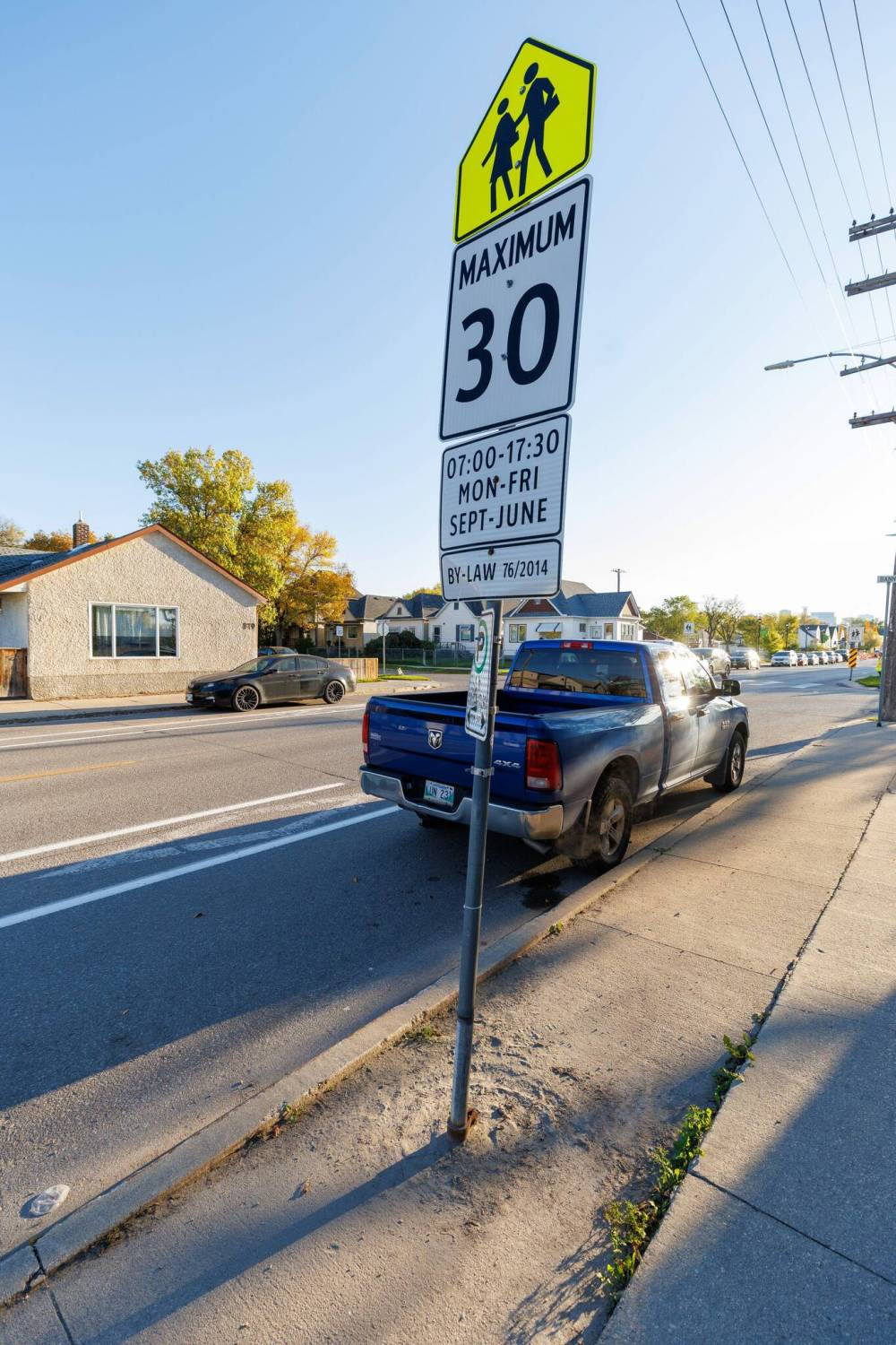 MIKE DEAL / FREE PRESS
                                A proposal seeks to have school zone speed limits in force 24 hours a day.