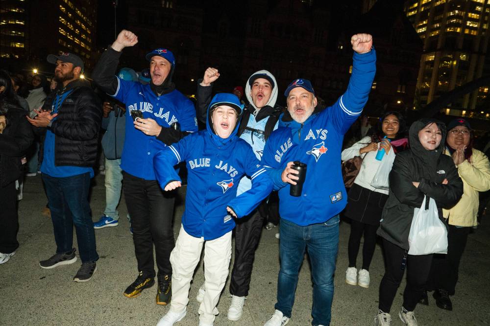 Laura Proctor / The Canadian Press
                                Despite the enthusiasm of fans inside and outside Rogers Centre, the Jays came up two runs shy of history Friday.