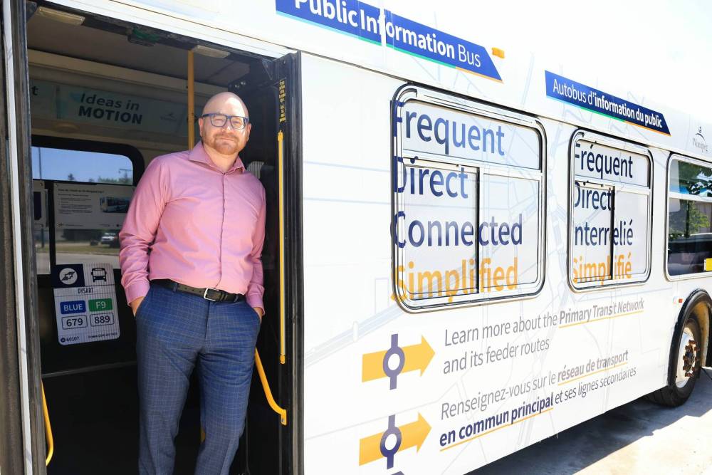 RUTH BONNEVILLE / FREE PRESS FILES
                                Bjorn Radstrom, Winnipeg Transit’s manager of service development says there hasn’t been a single service cancellation due to a shortage of operators since the new network launched.