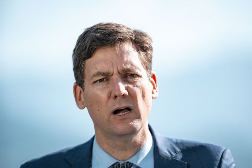 B.C. Premier David Eby speaks during a press conference in Vancouver, Monday, July 28, 2025. THE CANADIAN PRESS/Ethan Cairns