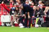 Nottingham Forest head coach Ange Postecoglou gestures after Chelsea's 2nd goal, during the English Premier League soccer match between Nottingham Forest and Chelsea, in Nottingham, England, Saturday, Oct. 18, 2025. (Mike Egerton/PA via AP)
