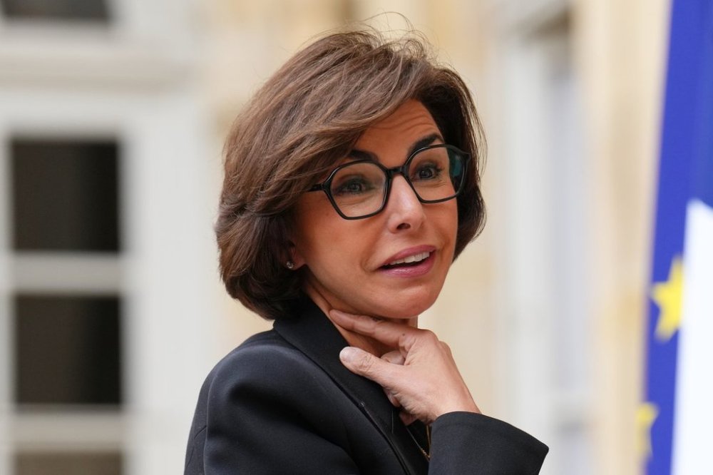 Newly appointed Culture Minister Rachida Dati arrives for a meeting with Prime Minister Sebastien Lecornu, Monday, Oct. 13, 2025 in Paris. (AP Photo/Aurelien Morissard)
