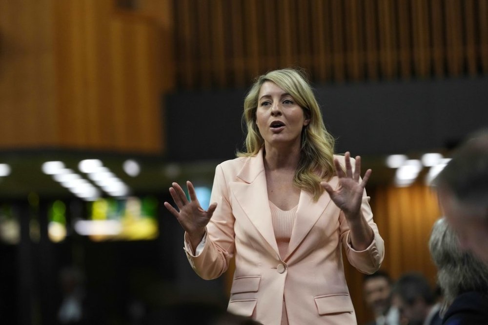 Minister of Industry Melanie Joly rises during question period in the House of Commons on Parliament Hill in Ottawa on Friday, Sept. 26, 2025. THE CANADIAN PRESS/Justin Tang