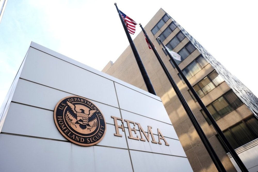 FILE - The Federal Emergency Management Agency headquarters in Washington, D.C., May 5, 2025. (AP Photo/Gene J. Puskar, File)