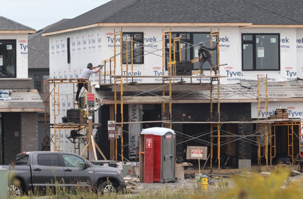 With tightening budgets and ever-growing daily expenses, DIY home projects are an increasingly attractive option for those seeking to revamp their living quarters without breaking the bank. People work on new residential construction in the Riverside South neighbourhood of Ottawa, Friday, Aug. 30, 2024. THE CANADIAN PRESS/ Patrick Doyle