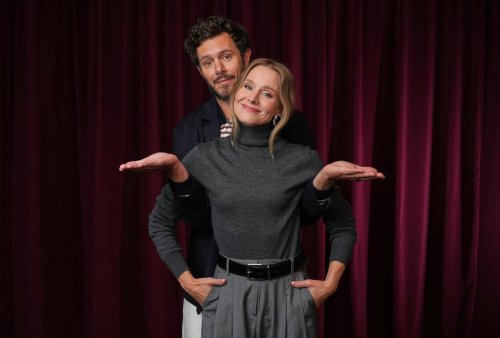 Adam Brody, left, and Kristen Bell, cast members in the Netflix series 