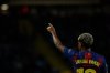 Barcelona's Lamine Yamal celebrates after scoring his side's third goal during the Champions League opening phase soccer match between Barcelona and Olympiacos in Barcelona, Spain, Tuesday, Oct. 21, 2025. (AP Photo/Joan Monfort)