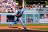 Philadelphia Phillies starting pitcher Cristopher Sánchez throws to a Los Angeles Dodgers batter during the fourth inning in Game 4 of baseball's National League Division Series Thursday, Oct. 9, 2025, in Los Angeles. (AP Photo/Mark J. Terrill)