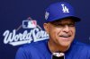 Los Angeles Dodgers manager Dave Roberts speaks prior to Game 4 of baseball's World Series against the Toronto Blue Jays, Tuesday, Oct. 28, 2025, in Los Angeles. (AP Photo/Ashley Landis)