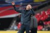 England manager Thomas Tuchel reacts during an international friendly soccer match between England and Wales at Wembley stadium in London, Thursday, Oct. 9, 2025. (AP Photo/Frank Augstein)