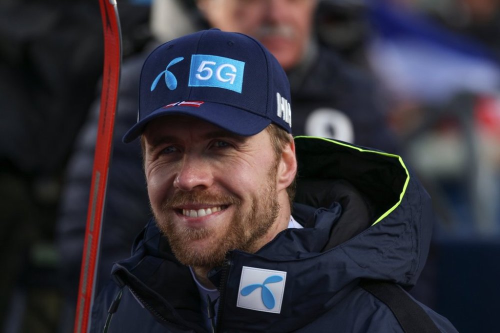 FILE - Norway's Aleksander Aamodt Kilde attends an alpine ski, women's World Cup giant slalom, in Soelden, Austria, Saturday, Oct. 26, 2024. (AP Photo/Marco Trovati, File)