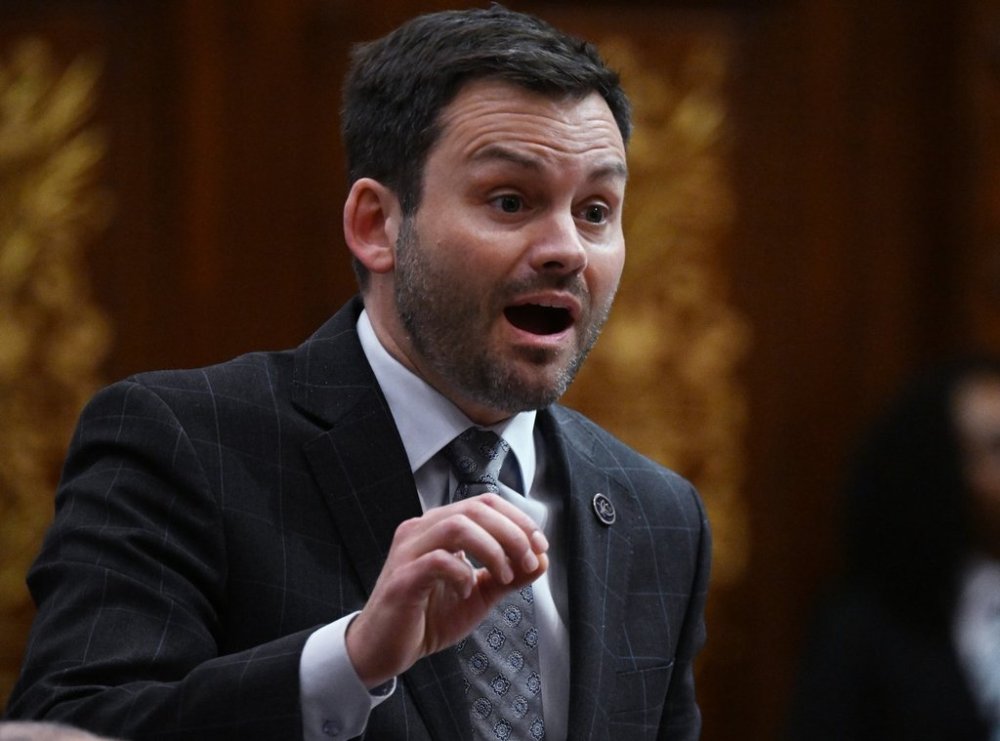 Parti Québécois Leader Paul St-Pierre Plamondon during question period at the legislature in Quebec City, Tuesday, March 18, 2025. THE CANADIAN PRESS/Jacques Boissinot