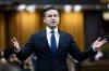Leader of the Conservative Party Pierre Poilievre rises during question period in the House of Commons in Ottawa on Tuesday, Oct. 21, 2025. THE CANADIAN PRESS/Spencer Colby