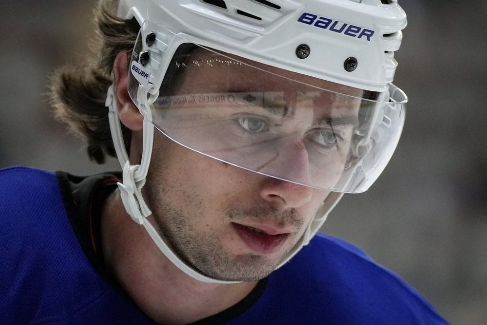 Vancouver Canucks' Quinn Hughes skates during the opening day of the NHL hockey team's training camp, in Penticton, B.C., on Thursday, September 18, 2025. THE CANADIAN PRESS/Darryl Dyck