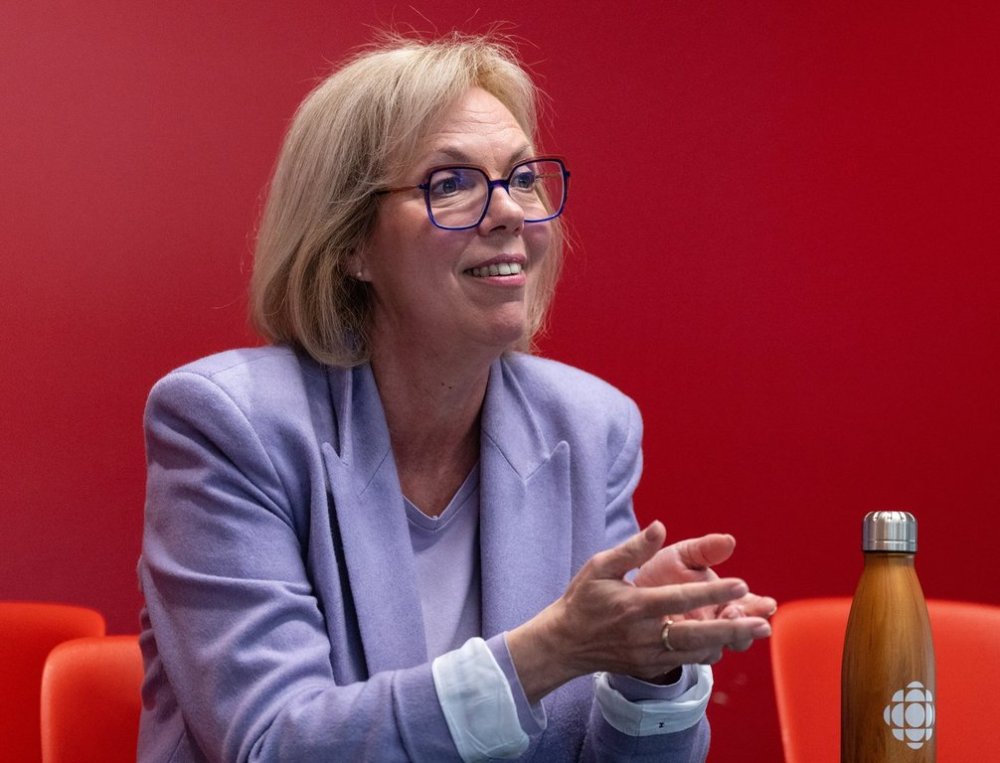 Marie-Philippe Bouchard, CEO of CBC/Radio-Canada, is interviewed in their offices in Montreal on Wednesday, Jan. 29, 2025. THE CANADIAN PRESS/Christinne Muschi