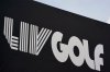 FILE - Signage for LIV Golf is displayed during the pro-am round of the Bedminster Invitational LIV Golf tournament, July 28, 2022, in Bedminster, N.J. (AP Photo/Seth Wenig, File)