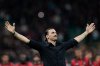 FILE = AC Milan's Zlatan Ibrahimovic reacts after his last game for the club at the end of a Serie A soccer match between AC Milan and Hellas Verona at the San Siro stadium in Milan, Italy, on June 4, 2023. (AP Photo/Antonio Calanni, File)