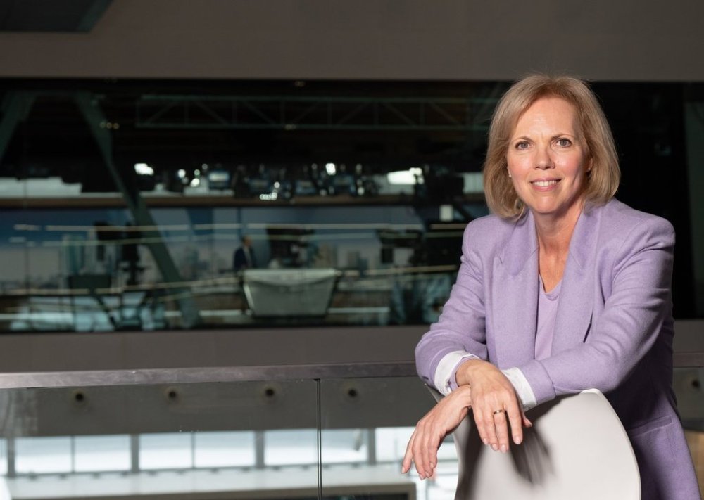 Marie-Philippe Bouchard, CEO of CBC/Radio-Canada, poses in their offices in Montreal on Wednesday, Jan. 29, 2025. THE CANADIAN PRESS/Christinne Muschi