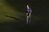 Toronto Blue Jays pitcher Trey Yesavage steps off the mound during MLB American League Division Series baseball action against New York Yankees in Toronto, Sunday, Oct. 5, 2025. THE CANADIAN PRESS/Chris Young